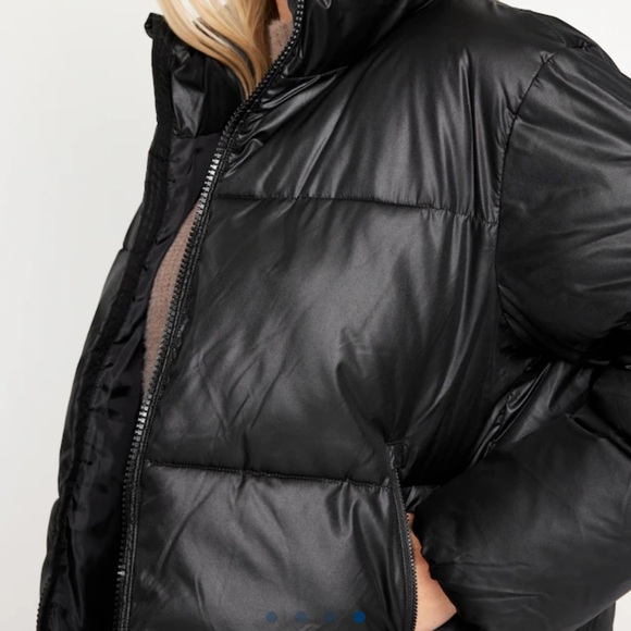 NWT OLD NAVY Quilted Puffer Jacket COLOR BLACK JACK SIZEXXL - Picture 4 of 5